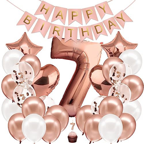 envami® Geburtstagsdeko Mädchen Rosegold Zahl 7. Geburtstag Mädchen Happy Birthday Deko Geburtstag Mädchen Folienballon 7 Luftballon 7. Geburtstag Kindergeburtstag Deko envami® Geburtstagsdeko Mädchen Rosegold Zahl 7. Geburtstag Mädchen Happy Birthday Deko Geburtstag Mädchen Folienballon 7 Luftballon 7. Geburtstag Kindergeburtstag Deko von envami