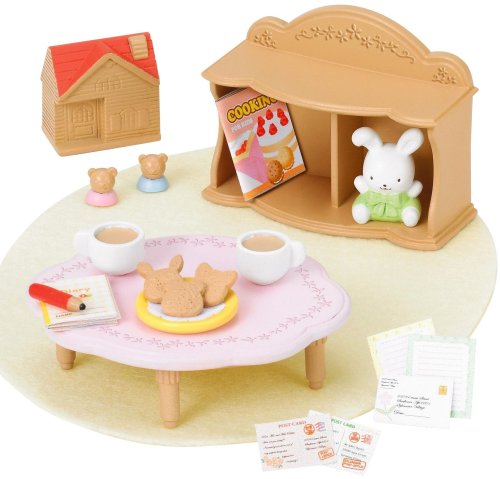 Epoch Sylvanian Families Möbelsatz Kindertisch-Set über -313 (Japan Import), braun, Kunststoff, traditionell von epoche