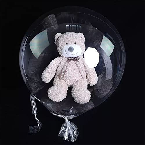 10pcs Boboballons, große klare Füllballons breiter Mund wiederverwendbares transparente Snacks Blumen Plüschspielzeug Dekorationen für Hochzeits Geburtstagsfeier von equlup