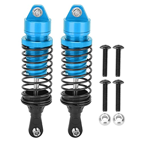 2 Stücke 100mm RC Metall Stoßdämpfer Dämpfer Aluminium Stoßdämpfer für TRAXXA Slash 2WD RC Auto Upgrade Stoßdämpfer Teile (Blue) von equlup