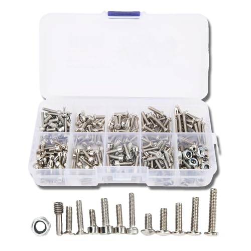 300pcs Universal Edelstahl RC -Schraubkit Schrauben Sortiment Set Hardware -Befestigungselemente Anpassung Fortraxxas 1/16 Crawler Reparaturwerkzeugteile 300pcs Universal Edelstahl RC -Schraubkit Schrauben Sortiment Set Hardware -Befestigungselemente Anpassung Fortraxxas 1/16 Crawler Reparaturwerkzeugteile von equlup