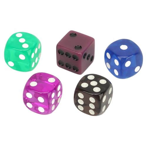 DICE -Set, 50pcs Round Corners Würfel 0,6 Zoll 1,5 cm Plastik Durchscheinend Rolling Spielen 6 -seitige Cubes -Klassenzimmer -Mathematikspiele für Kinder DICE -Set, 50pcs Round Corners Würfel 0,6 Zoll 1,5 cm Plastik Durchscheinend Rolling Spielen 6 -seitige Cubes -Klassenzimmer -Mathematikspiele für Kinder von equlup