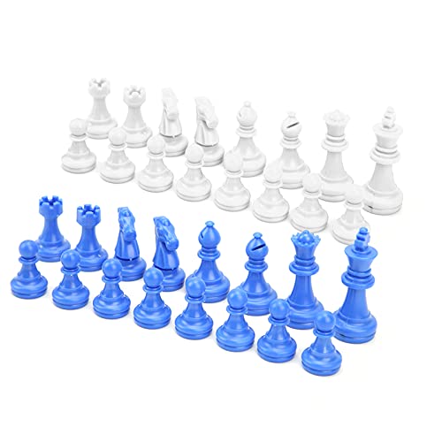 Internationales Schach, 32pcs 49mm mittelalterliche Plastikschachstücke Set Standard Stücke King ohne Schachbrett für Wettbewerbsspiele Unterhaltung Internationales Schach, 32pcs 49mm mittelalterliche Plastikschachstücke Set Standard Stücke King ohne Schachbrett für Wettbewerbsspiele Unterhaltung von equlup
