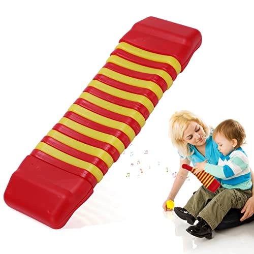 Musik Instrumente für Kinder, Zahnholz Typ Sounder Percussion Orff Musik Instrument Castanets Clapper für Kinder Kleinkinder Früher ziehung (red) von equlup