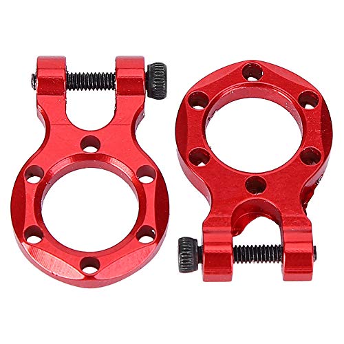 RC -Anhängerhaken, 2pcs Metall RC Anhänger Haken Dekoration Teile Simulation Kletterautos Schleppknalle für Traxxas 4 1/10 RC Crawler (Rot) von equlup