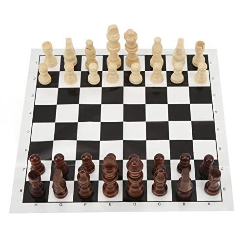 Schach -Set -up -faltbares Schachbrettspiel mit plastikgewichtetem Schachstücken tragbares Reisen im Freien Klappgeschenk Schach -Set -up -faltbares Schachbrettspiel mit plastikgewichtetem Schachstücken tragbares Reisen im Freien Klappgeschenk von equlup