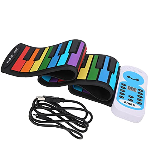 Soft Keyboard Klavier, 49 Taste tragbares Roll -Up -Weich -Tastatur Klavier Regenbogen Silikon Spielzeugaufnahmefunktion Key Board Pianopart Tools für Anfänger Kinder Soft Keyboard Klavier, 49 Taste tragbares Roll -Up -Weich -Tastatur Klavier Regenbogen Silikon Spielzeugaufnahmefunktion Key Board Pianopart Tools für Anfänger Kinder von equlup