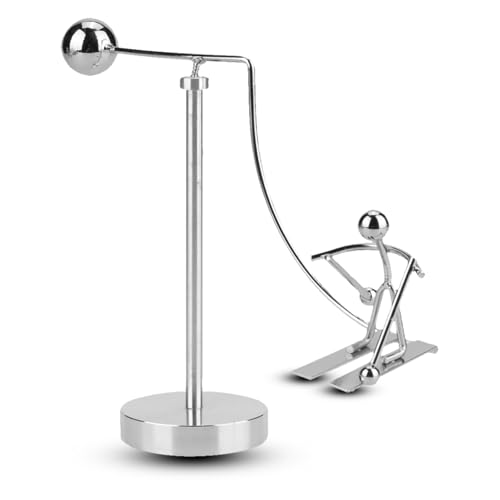 Stahlausgleichsspielzeug, Perpetual Instrument Populäres Ski -Eisenmodell Ornament Rotation Tumbler Exotic Dynamic Balancing Man mit 4,9 cm/1,9 -Zoll -Basis für Heimhandwerk Stahlausgleichsspielzeug, Perpetual Instrument Populäres Ski -Eisenmodell Ornament Rotation Tumbler Exotic Dynamic Balancing Man mit 4,9 cm/1,9 -Zoll -Basis für Heimhandwerk von equlup