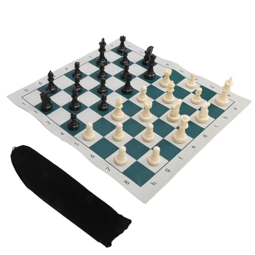 Turnier-Schach-Set, Schach, Professionelle Schachmatte, Schachfiguren, Schachfiguren, Brett-Set, Reise-Schach-Set von equlup