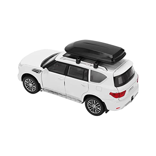 equlup 1/32 SUV -Legierungsauto -Simulations -Spielzeug -Sound- und Lichtkollektor -Dekorationstür kann für Jungen und Mädchen geöffnet Werden (White) von equlup