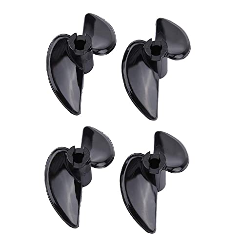 equlup 2-Blatt-Propeller, 4 x 40 mm CNC-2-Blatt-Halbtauchpropeller Kunststoff elektrisches RC-Boot-Zubehör mit hoher Effizienz für RC-Bootsmodelle (Two Pairs) von equlup