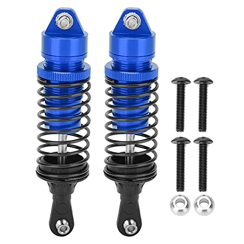 equlup 2 Stücke 100mm RC Metall Stoßdämpfer Dämpfer Aluminium Stoßdämpfer für TRAXXA Slash 2WD RC Auto Upgrade Stoßdämpfer Teile (Dark Blue) von equlup