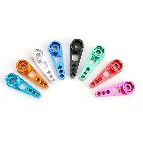 equlup 25mm Metall 25T Servo Horn 8pcs Buntes RC -Servo -Hornarm Arm für Wltoysa949/ A959/ A969 RC -Autozubehörlenker Lenkarm von equlup
