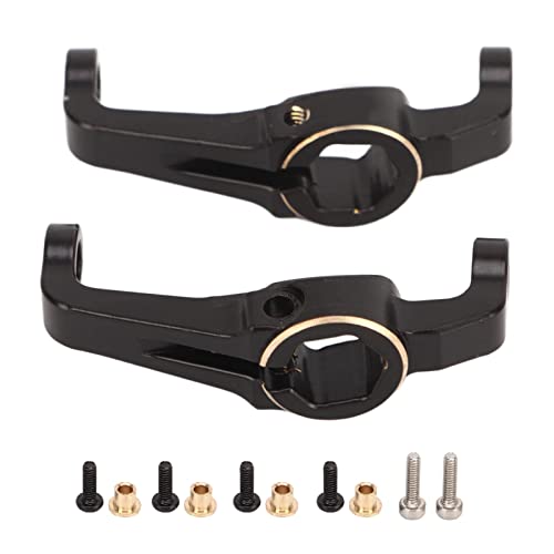 equlup 2pcs Caster Blocks C -Hub, RC C -Hub -Träger -Messing -Polierhoch -RC -Fahrzeug -C -Hubs für FCX24 1/24 RC Crawler Car von equlup