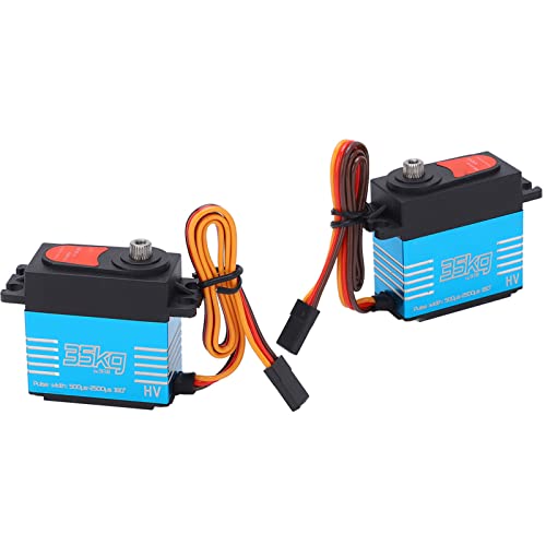 equlup 2pcs RC Digitale Servos, 35 kg Metal -Getriebelenkungsgetriebe QY3235 mg Hochgeschwindigkeit großer Drehmoment Digitales Servo mit 25T Arm FOSCX10 1/8 1/10 RC -Auto -Roboter equlup 2pcs RC Digitale Servos, 35 kg Metal -Getriebelenkungsgetriebe QY3235 mg Hochgeschwindigkeit großer Drehmoment Digitales Servo mit 25T Arm FOSCX10 1/8 1/10 RC -Auto -Roboter von equlup