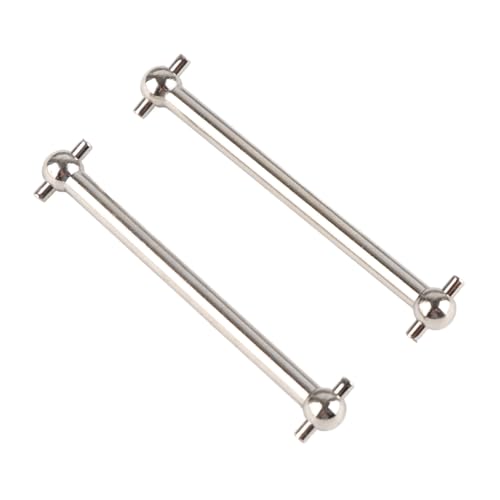 equlup 2pcs RC Metall Heckhundknochen Antriebswelle Edelstahl CVD -Antriebswelle für 16889 1/16 RC Car Spareteile Upgrade M16106 von equlup