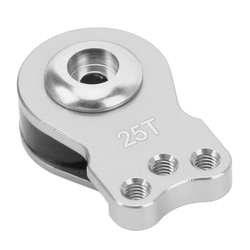 equlup 3pcs Aluminium -Servo -Spareteil mit 2pcs -Unterlegscheiben und Schrauben, Leichtes Universal 25T Metall Servo Armweiterung Servo für 1/10 RC -Auto (Du färbte) von equlup