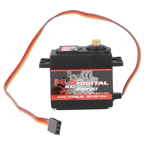 equlup 4,5 kg RC -Servo, 67 g / 2,4 Unzen Metall Getriebe Motor Kit Servo Armschraube Gummisblattschraubendreher für RC -Flugzeug -Roboter -Roboter -Autoboot RC Crawler Roboter von equlup