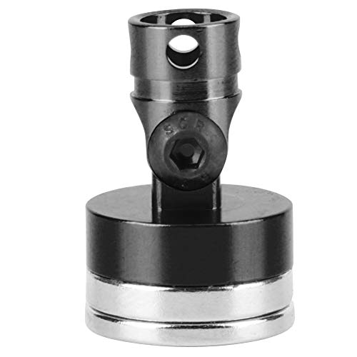 equlup 4 Stück Auto-Shell-Säulenpfosten, 6061-Aluminiumlegierung, Starke Magnetische Karosserie-Pfostenhalterung, RC, Passend Für AXIAL SCX10 1/10 RC-Automodell(SCHWARZ) von equlup