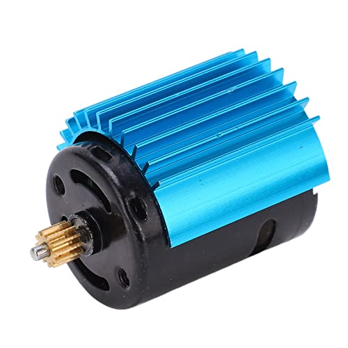 equlup 45 mm/1,8 Zoll 370 Motor Kühler, 52000 U/min Hochgeschwindigkeits -RC -RC -Torsion gebürsteten Motor Austausch für WPLD12 RC -Auto -Upgrade -Teile (Blau) von equlup