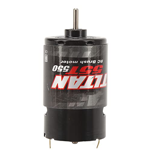 equlup 55T 550 gebürstetem Motor, RC -Motor 55T 550 gebürstetem Motor für Axial SCX10 AXI03007 JL 90046 1/10 RC Cralwer Car Truck Boat Upgrade Teile Teile von equlup