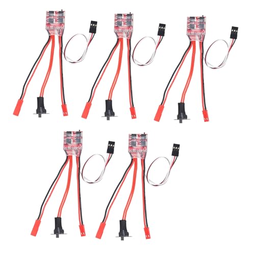 equlup 5pcs RC 30A gebürstete Esc Motor Speed RC ESC mit Bremsbrems -Twin Way JST -Schnittstelle Micro 30A gebürstete Geschwindigkeitsregler für 1/16 1/24 1/18 Automodell equlup 5pcs RC 30A gebürstete Esc Motor Speed RC ESC mit Bremsbrems -Twin Way JST -Schnittstelle Micro 30A gebürstete Geschwindigkeitsregler für 1/16 1/24 1/18 Automodell von equlup