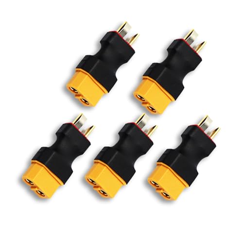 equlup 5pcs XT60 weiblich bis männlicher T -Steckeranschlussadapter RC -Ebene Lipo -Batterie -Adapter -Stecker Kein Kabel -Umrechnungadapter equlup 5pcs XT60 weiblich bis männlicher T -Steckeranschlussadapter RC -Ebene Lipo -Batterie -Adapter -Stecker Kein Kabel -Umrechnungadapter von equlup