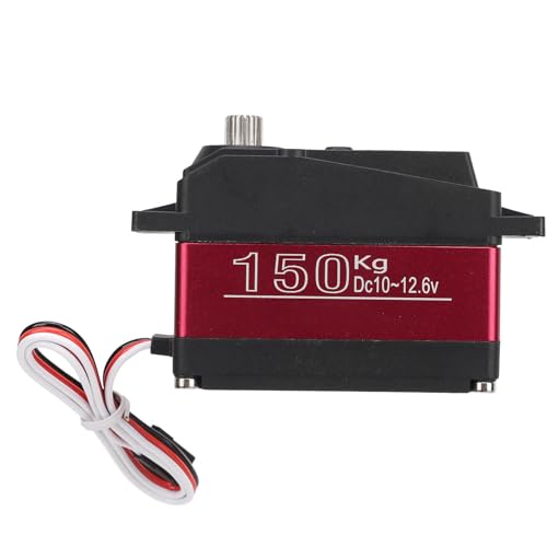 equlup 65x30x55mm/2,56x1.18x2.17in RC Digitales Servo, 150 kg DS51150 Digitales Servo 10 V bis 12,6 V wasserdichtem Metal Gear RC Servo mit 18 -t -Arm für 1/5 RC -Autos von equlup