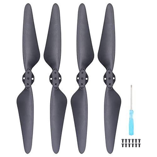 equlup Drohnen -Propeller, PC -Drohnenflügelblätter Reparaturersatz Zubehör mit Schraube für Biest 3 SG906 (2 Paare) von equlup