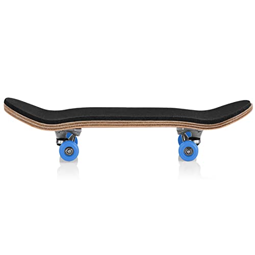 equlup Fingerboards, 1 Stück Griffbrett aus Ahornholzlegierung, Fingerskateboards mit Box, kreatives Bewegungsset für die Fingerspitzen zum täglichen Spielen und Entspannen (Dunkelblau) von equlup