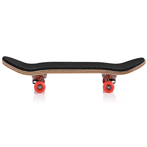 equlup Fingerboards, 1 Stück Griffbrett aus Ahornholzlegierung, Fingerskateboards mit Box, kreatives Bewegungsset für die Fingerspitzen zum täglichen Spielen und Entspannen (Rot) von equlup
