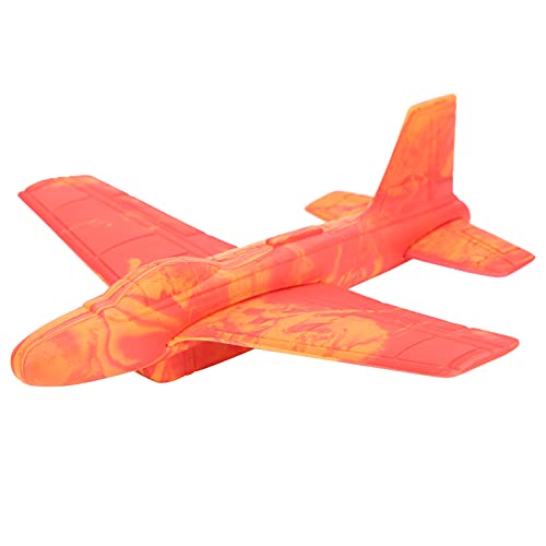 equlup Foam Segelflugzeug, Außenwurf werfen Schaumflugflugzeug Flugzeugflugzeug -Segelflugzeug Flugzeugmodell für 6 Jahre alte Kinder (Rot) von equlup