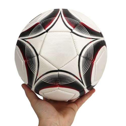 equlup Fußballkugel, Standard -Fußball -PVC -FußballpvC -Football -Fußball -Doppelschicht -Explosions -Proof -Fußball für den Innenraum im Freien für Teenager Erwachsene (Type 5(8.3 X 8.3 X 3.5in)) von equlup