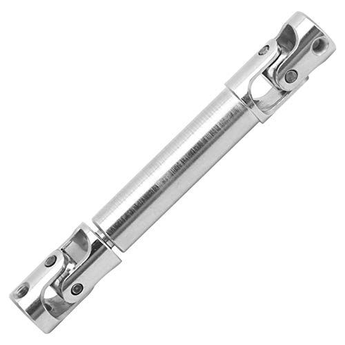 equlup Getriebewelle 50-65 mm RC-Antriebswelle hinten in der Mitte passend für WPL D12 1/10 RC Trucks Metall-RC-Antriebswelle von equlup