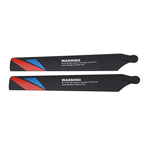 equlup Hauptrotorpropeller, 2PCS K200 Kunststoff RC Hubschrauber Hauptrotorpropeller Ersatz Ersatzteile Flugstabilität für Propeller von equlup