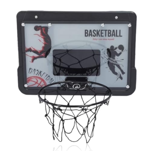 equlup Kids Basketball Hoop Set, Plastik tragbarer Basketballrahmen Spielzeug Klappbares Saugbecher -Rückenbrett für den Innenraum im Freien von equlup
