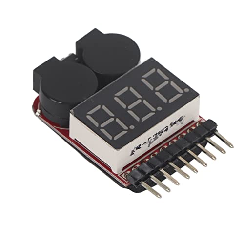 equlup Lipo-Batterie-Tester, 3 Set 1S 8S RC Lipo-Batterie-LED-Tester niedriger Spannung Alarm-Summer-Batterie-Monitor-Checker-Checker RC-Zubehör für LIPL LIION LIMN Li-Fe Batterie equlup Lipo-Batterie-Tester, 3 Set 1S 8S RC Lipo-Batterie-LED-Tester niedriger Spannung Alarm-Summer-Batterie-Monitor-Checker-Checker RC-Zubehör für LIPL LIION LIMN Li-Fe Batterie von equlup