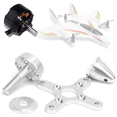 equlup Motor Ersatzteile, RC -Flugzeugpropelleradapterhalter bürstenloser Motor Ersatzteile mit 8 Schrauben für Fester Flügel C3550 C35536 C3542 C3548 von equlup