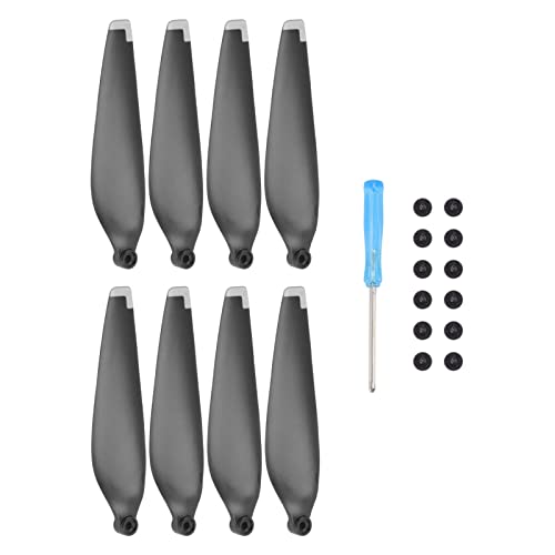 equlup Propeller für Mini3 PRO, 2 Paar 76 mm/3 Zoll 6030 Drohnen-Propeller-Propellerblätter, geräuscharme Propellerblätter, Ersatz für Mini3 PRO (Silbernes Dekor) von equlup