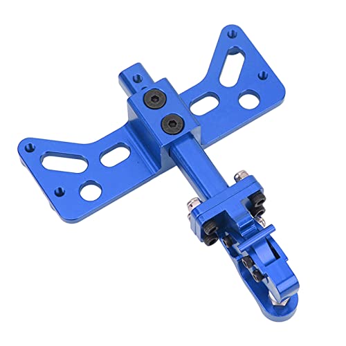 equlup RC -Anhänger -Haken -Rack, Aluminiumlegierung verstellbare Anhängerkupplungshalterung RC Crawler Car Upgrade -Teile für SCX6 1/6 (Blau) von equlup