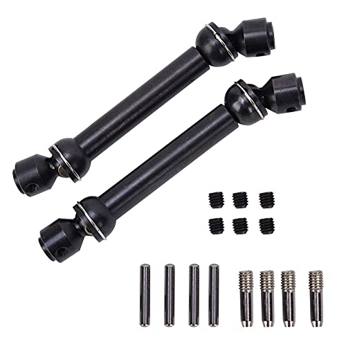 equlup RC-Antriebswelle, 2pcs 3,5-4,4 Zoll Metall CVD Heck-Antriebswelle Getriebesachse für axiale SCX10 CC01 D90 D110 1/10 RC Crawler Car von equlup