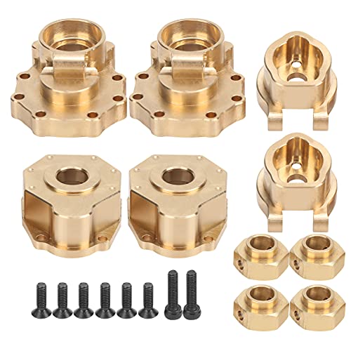 equlup RC Außen Portalantriebsgehäuse, Messing -Antriebsachse -Halterung mit hohem Drehmoment -Lenkungsknöchel vorderen Heck -Portalachse Gegengewicht Set für 1/10 RC Crawler equlup RC Außen Portalantriebsgehäuse, Messing -Antriebsachse -Halterung mit hohem Drehmoment -Lenkungsknöchel vorderen Heck -Portalachse Gegengewicht Set für 1/10 RC Crawler von equlup