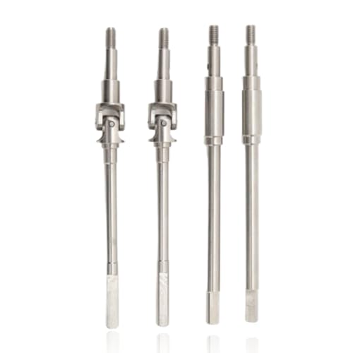 equlup RC -Auto -Achsenwelle, Edelstahl Universal Achsenantriebswelle vordere Hinterachsenantriebswelle CVD Set für RC -Cars 1/10 von equlup