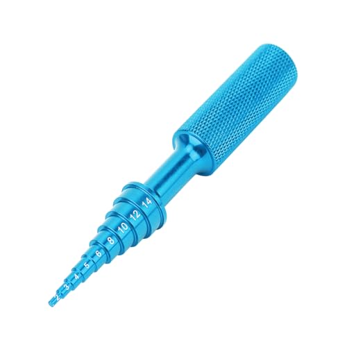 equlup RC -Autolager -Werkzeug Aluminiumlegierung RC -Autolager -Lenkscheibe -Transportwerkzeug RC -Auto Teil 2/3/4/5/6/8/12/12/14 mm (Blau) von equlup