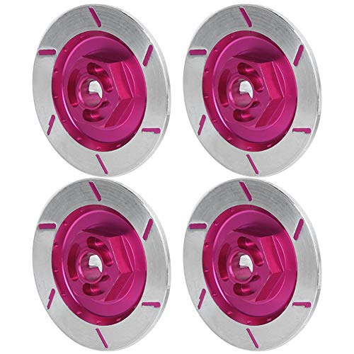 equlup RC -Autorbremsscheibe, Aluminiumlegierung 1/10 High Simulation RC Car Wheel Hubs Adapter Spacer Bremsscheiben -Upgrade -Teile für Hsp94123 Fernbedienungsmodell (Rosenate) von equlup