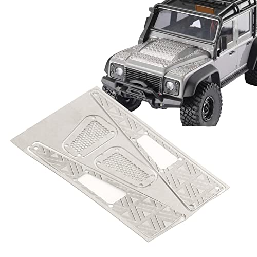 equlup RC Car Decorative Decals, Edelstahl Dekorative Aufkleber Hochsimulation Fernbedienung Fahrzeuge Upgrade Teile Fortraxxas 1/18 RC -Autos von equlup