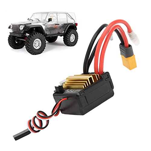equlup RC Car Water Proof gebürsteten Motor ESC RC 80A Plus V2 ESC ESC-Geschwindigkeitsregler 2-3S Lipo für 1/10 RC Crawler gebürstete Autozubehör von equlup
