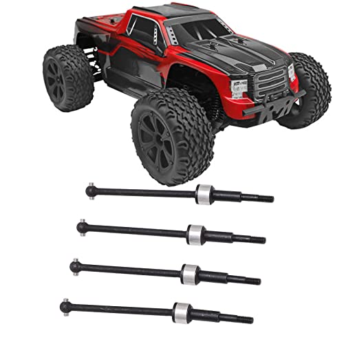 equlup RC Front Heckantriebswelle, 4pcs Stahl RC vorderen Heck -CVD -Laufwerkswellen -Kit Universal Fugenantriebswelle für Blackout XTE XBE SC Serie 1/10 von equlup
