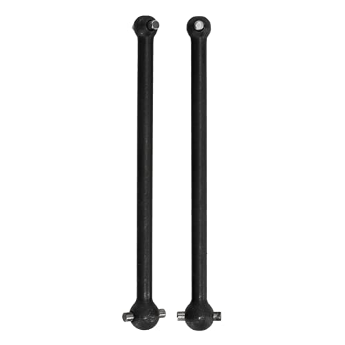 equlup RC Heckantriebswelle Hundeknochen, 2pcs 92 mm Stahl Hochfestigkeit Antriebswelle Hundeknochenersatz für 1/7 1/8 Serie RC -Autos (Schwarz) von equlup