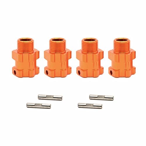 equlup RC -Hex -Hub, 4pcs RC Rad HEX -Hub -Adapter 17mm Aluminium -Leichtmetallrad Hub mit Stift für ZD Racing 07 1/7 RC Auto von equlup
